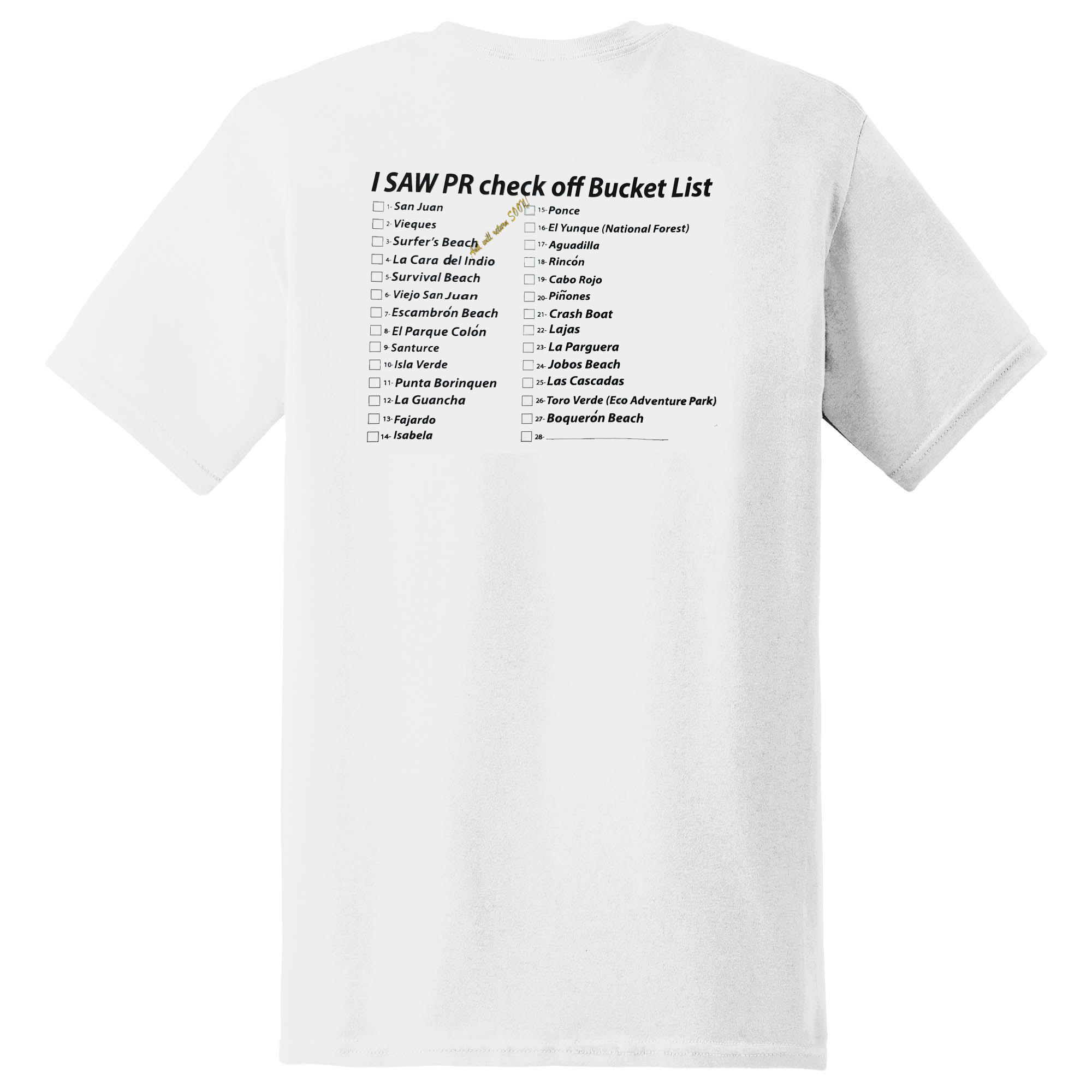 I Saw "The Real" PR Embroidered T-Shirt - Image 4