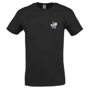 "I Saw PR" Printed T-Shirt – Left Chest Logo Edition