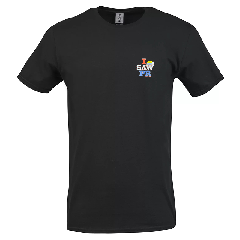 "I Saw PR" Printed T-Shirt – Left Chest Logo Edition