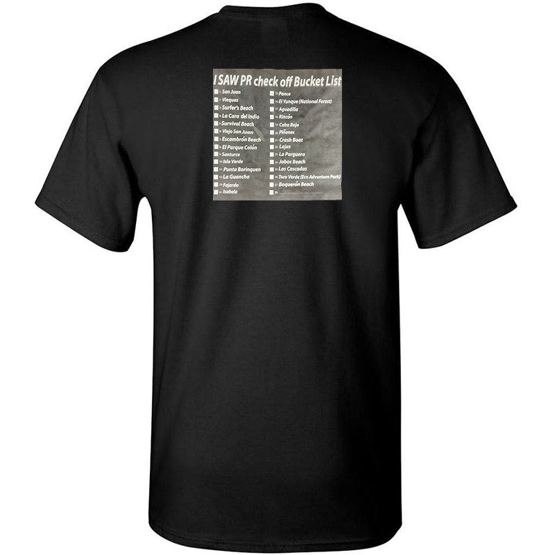 "I Saw PR" Embroidered T-Shirt – Left Chest Logo Edition - Image 2