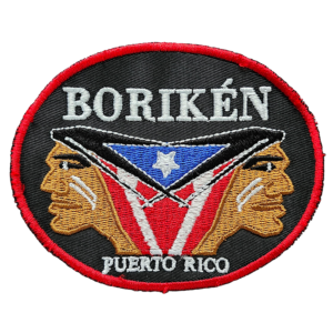“Doble Taíno Varón” Puerto Rico Embroidered Patch — 4" or 8"