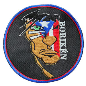 “Borikén Roots” Puerto Rico Embroidered Patch — 4" or 8"