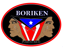 “Doble Taíno Varón” Puerto Rico Embroidered Patch — 4" or 8"