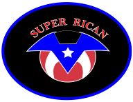 “Super Rican” Puerto Rico Embroidered Patch — 4" or 8"